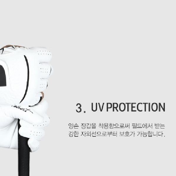 양손 남성 프로 땀골프장갑 골프반장갑 손등가리개 - 상세 이미지 4