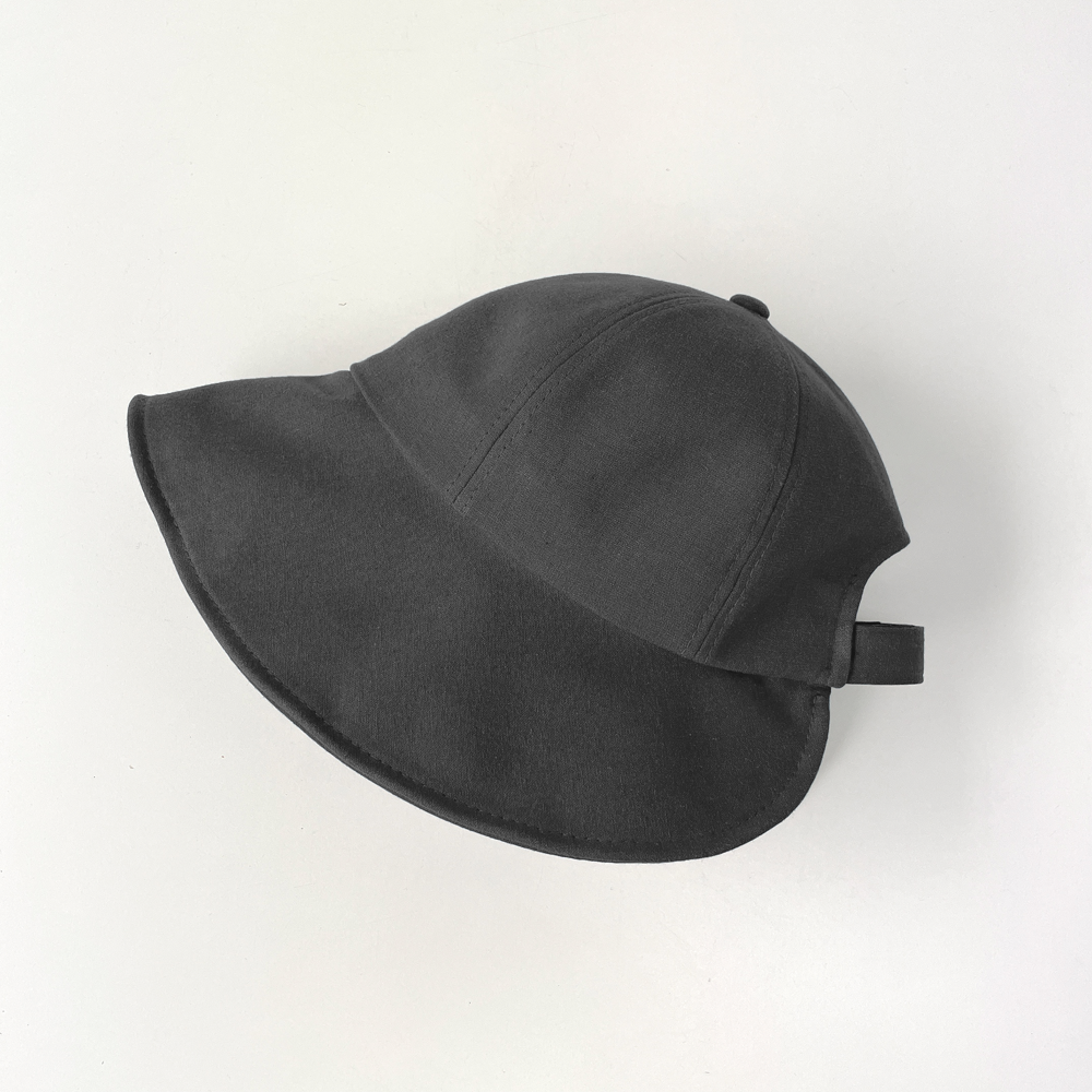 워싱 린넨 여성 자외선차단 벙거지모자 와이어 벨크로 보넷 버킷햇