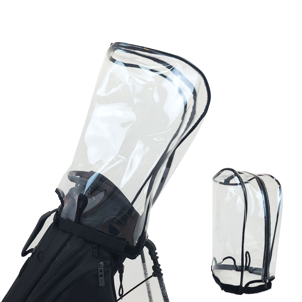 리젠시 TPU 골프백 후드커버 벨크로 캐디백 블랙 투명 방수 헤드커버 이미지 2