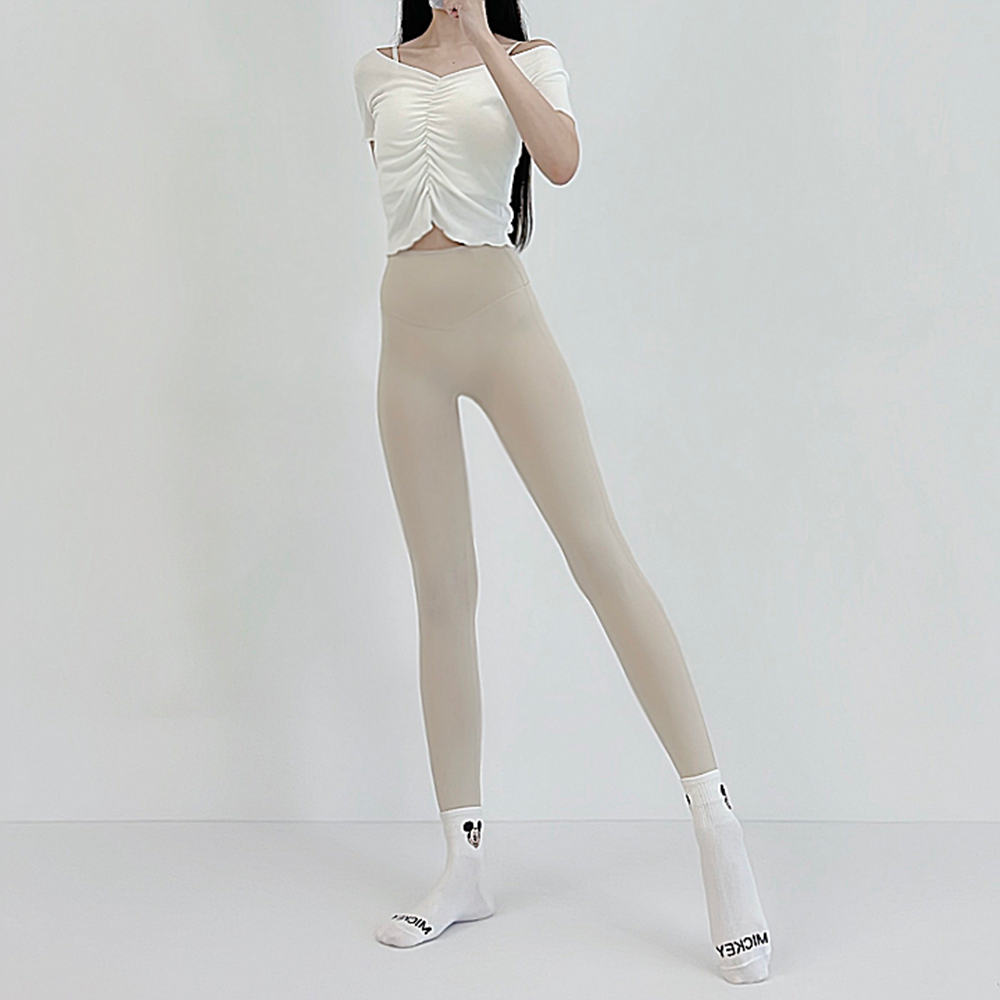 로라벨 슬리 요가 레깅스 필라테스복 요가복 필라테스옷 필라테스 하의 바지 헬스 운동복 - 상세 이미지 2