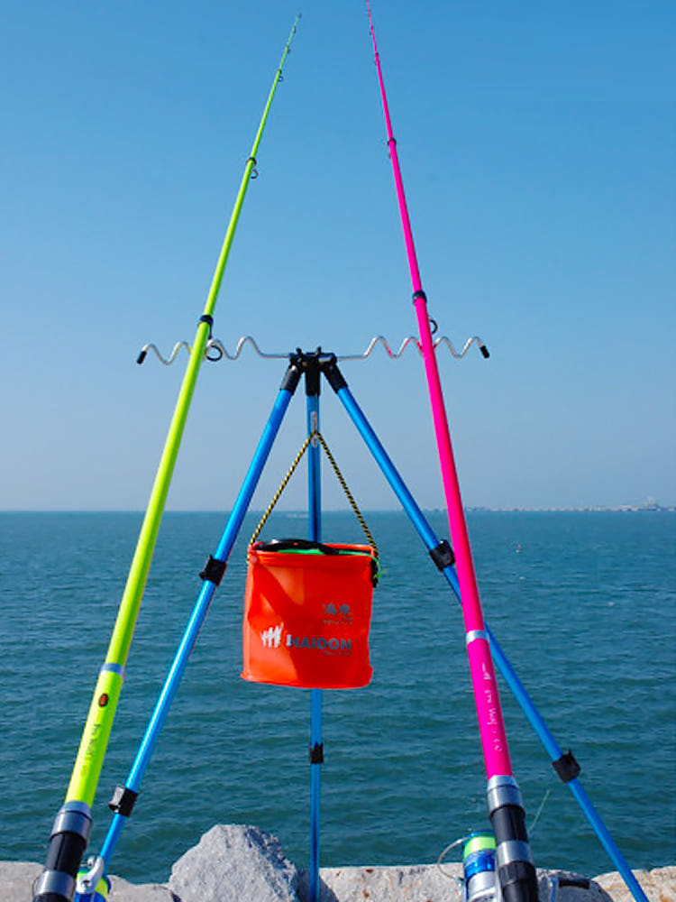 원투낚시대 보관 모습