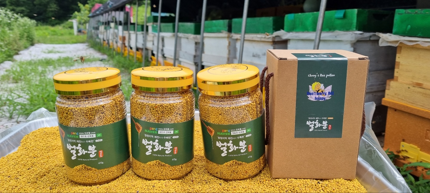 건강한 오리지널 벌꿀 정순조 감로꿀 벌화분 550g 유리병+나무수저 - 상세 이미지 4
