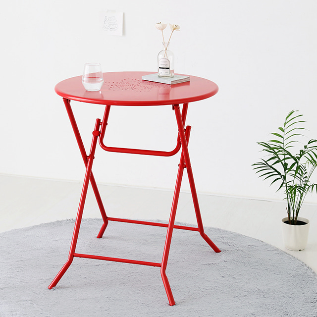 야외용테이블 테라스 피크닉 발코니 옥상 정원 접이식 테이블 FLOWERPUNCH