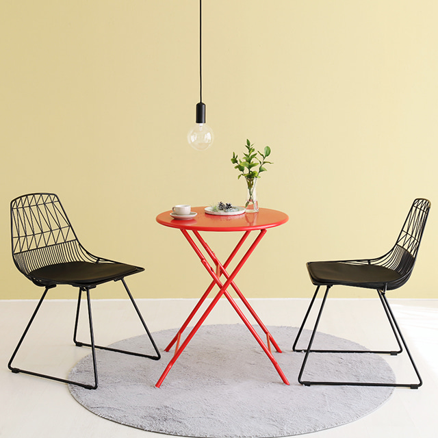 야외용테이블 테라스 피크닉 발코니 옥상 정원 접이식 테이블 FLOWERPUNCH