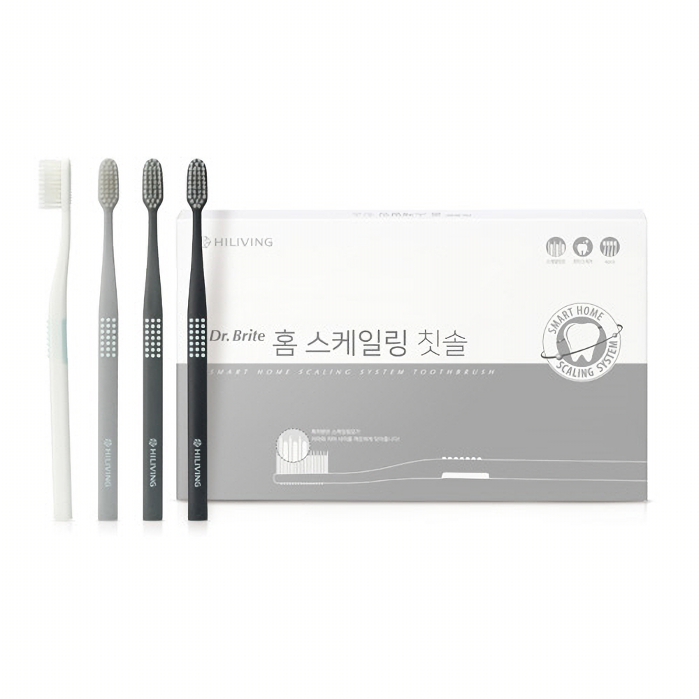 닥터브라이트 홈 스케일링 항균 치솔 이중 미세모 4개입 - 상품 이미지