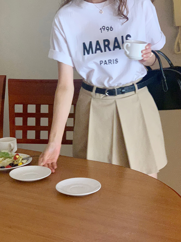 썸머 큐롯팬츠 여자 면 반바지 여름 바지 여성 치마바지 스커트 반바지 4부 A라인 키작녀 이미지 3