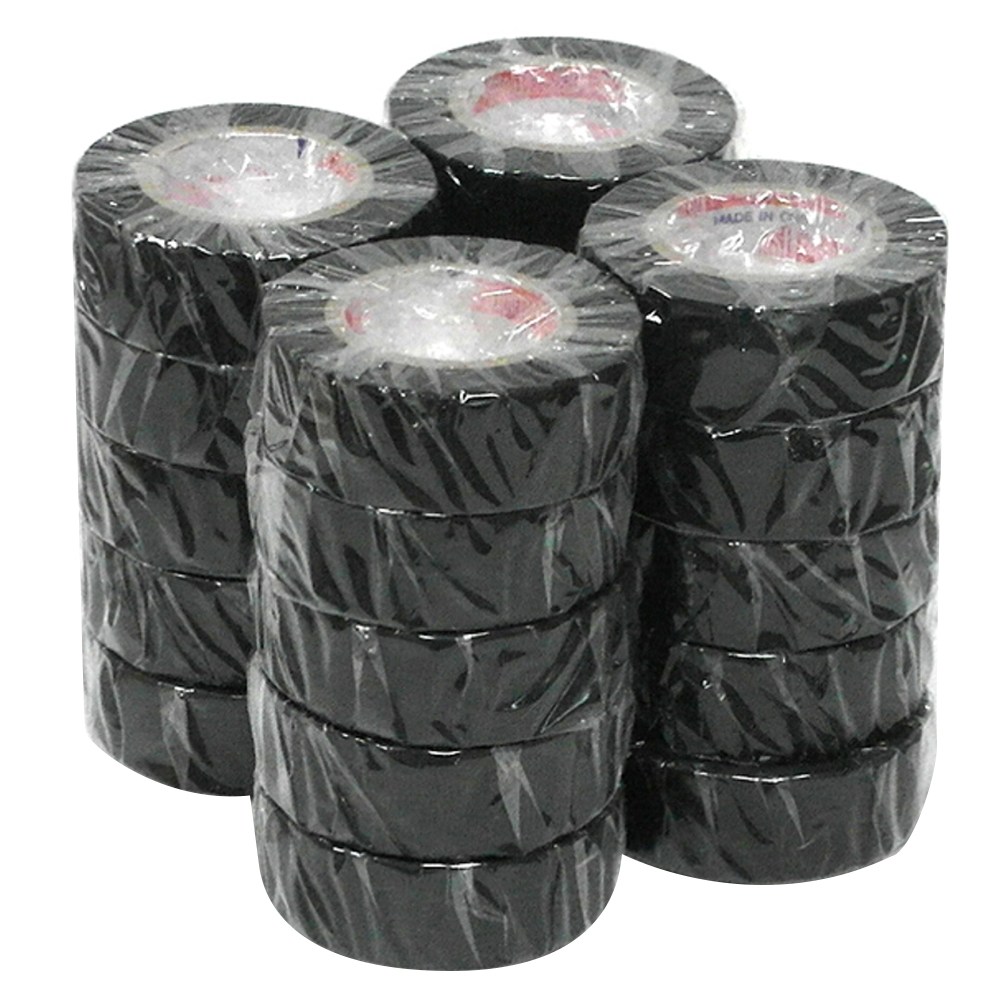 3R 전기 절연 테이프 19mm x 10m 20개세트 블랙 - 상품 이미지