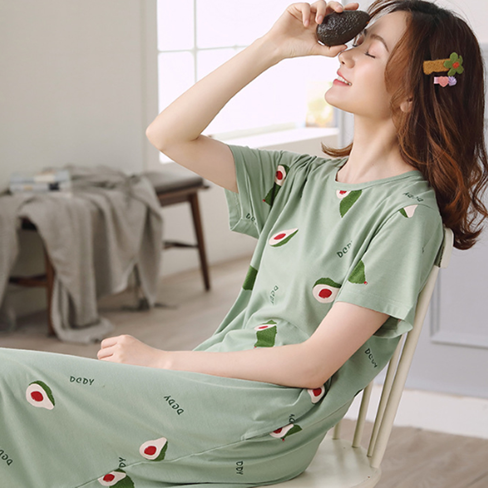 여성 빅사이즈 원피스 잠옷 실내복 이미지 2
