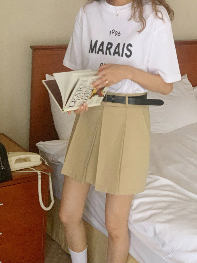 썸머 큐롯팬츠 여자 면 반바지 여름 바지 여성 치마바지 스커트 반바지 4부 A라인 키작녀