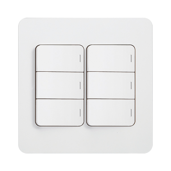 제일 디아트 6구 스위치 전등 스위치 커버 화이트