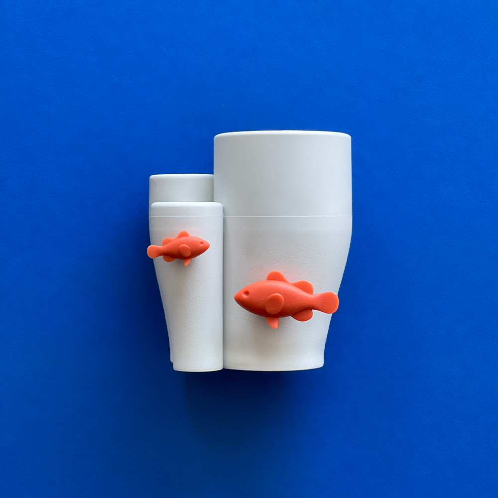 퀄리 코랄 칫솔꽂이