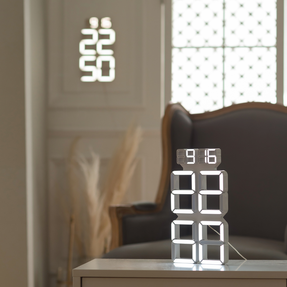 플라이토 버터 3D LED 날짜 인테리어 벽시계 - 상세 이미지 2