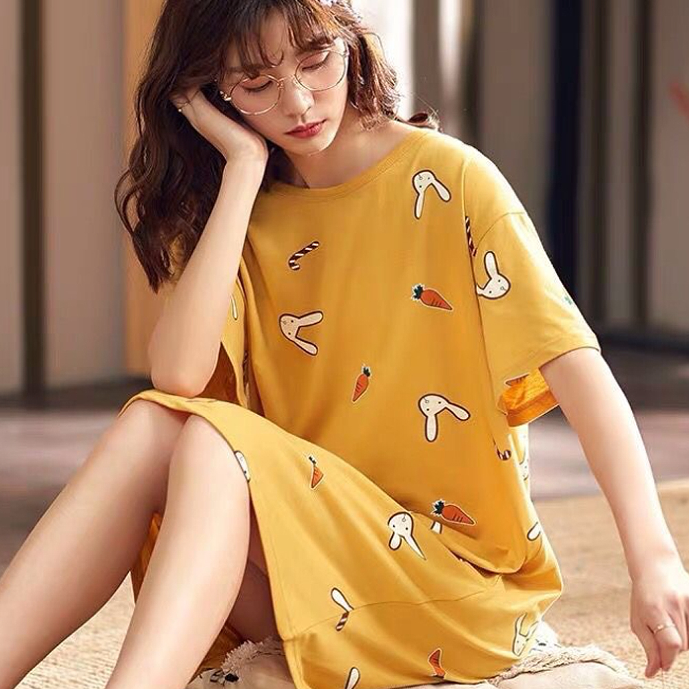 여성 빅사이즈 원피스 잠옷 실내복 이미지 3