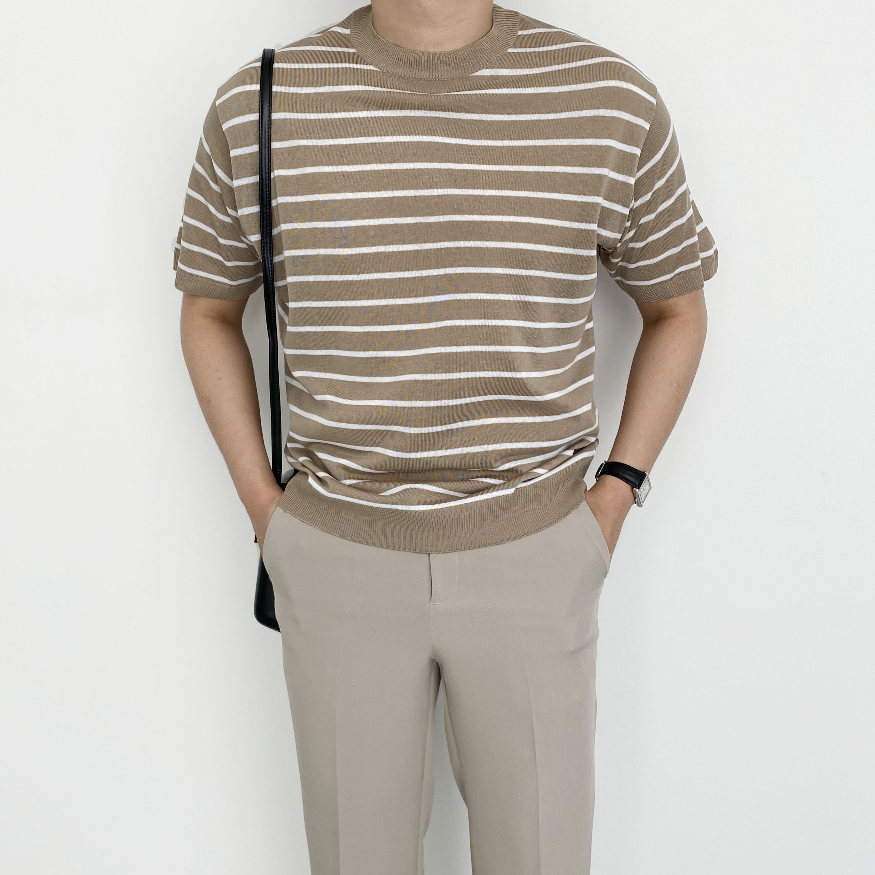 스프라이트티 목안늘어나는반팔 어깨넓어보이는반팔 - 상세 이미지 2