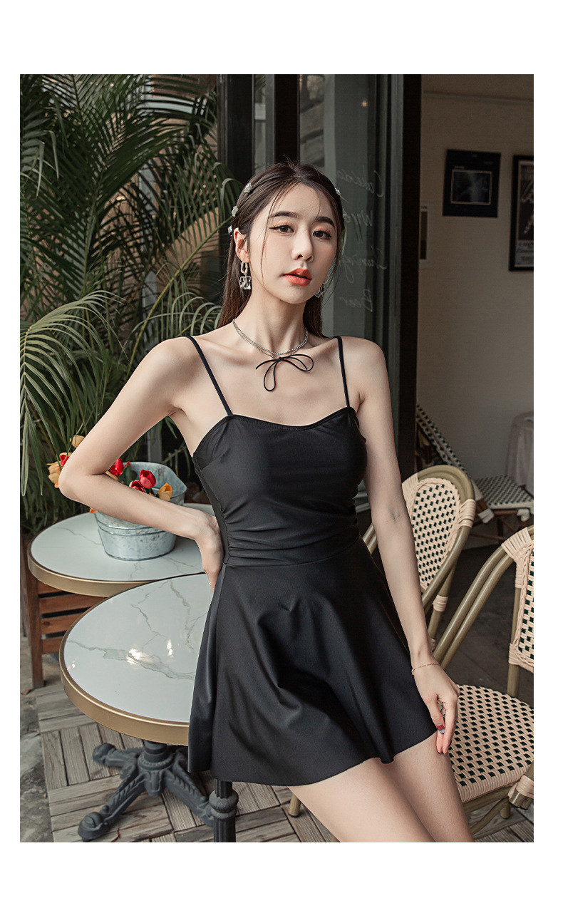 [L-5XL/빅사이즈] 여리여리 원피스 수영복 체형커버 긴팔 시스루 셔링 래쉬가드 커버업 + 2피스 세트 상세 이미지 12