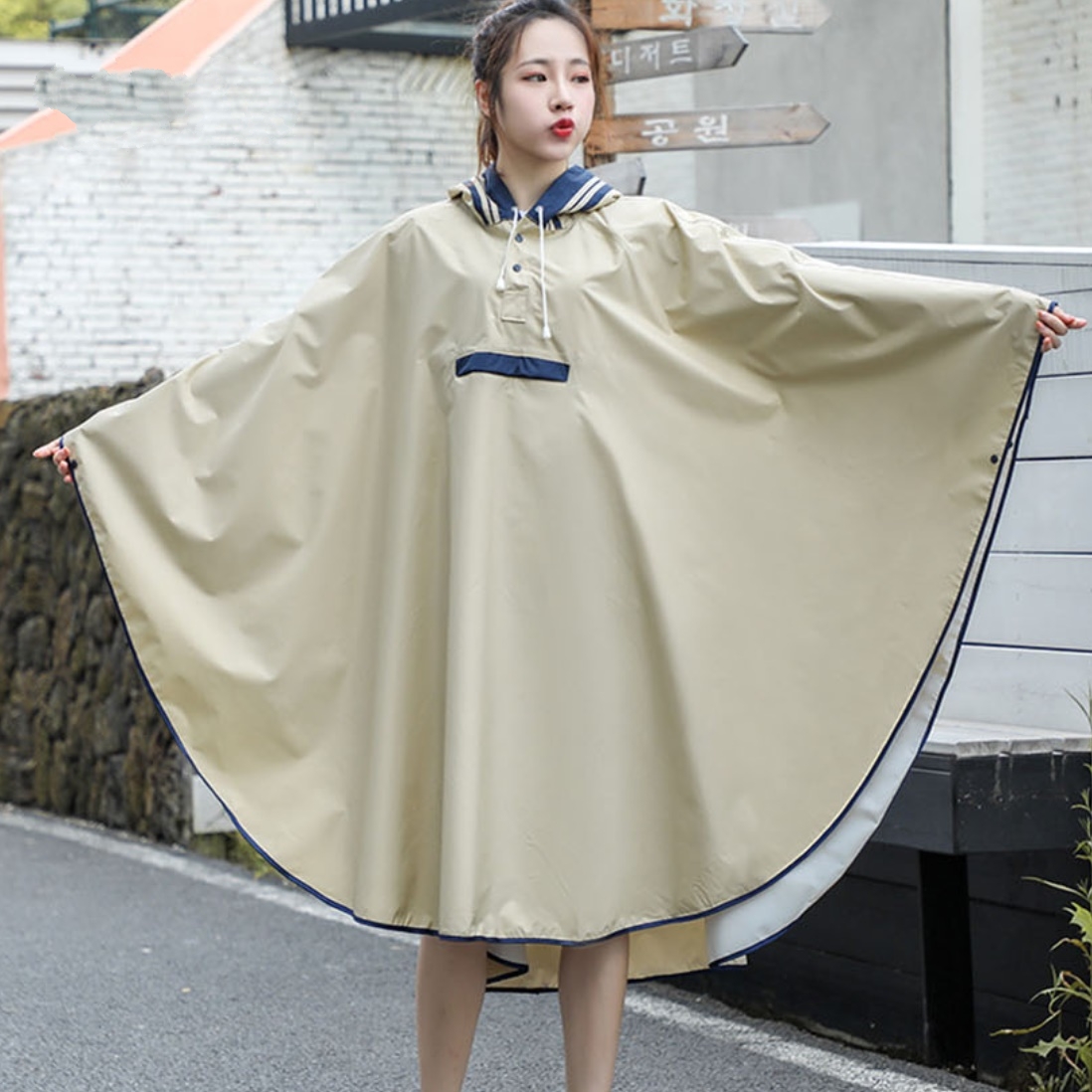 등산용 백패킹 캠핑용우비 배달용 판초이 캠핑판초우의