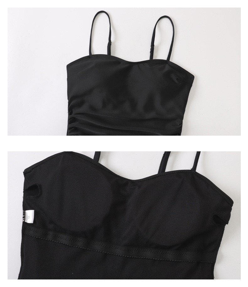 [L-5XL/빅사이즈] 여리여리 원피스 수영복 체형커버 긴팔 시스루 셔링 래쉬가드 커버업 + 2피스 세트 상세 이미지 18