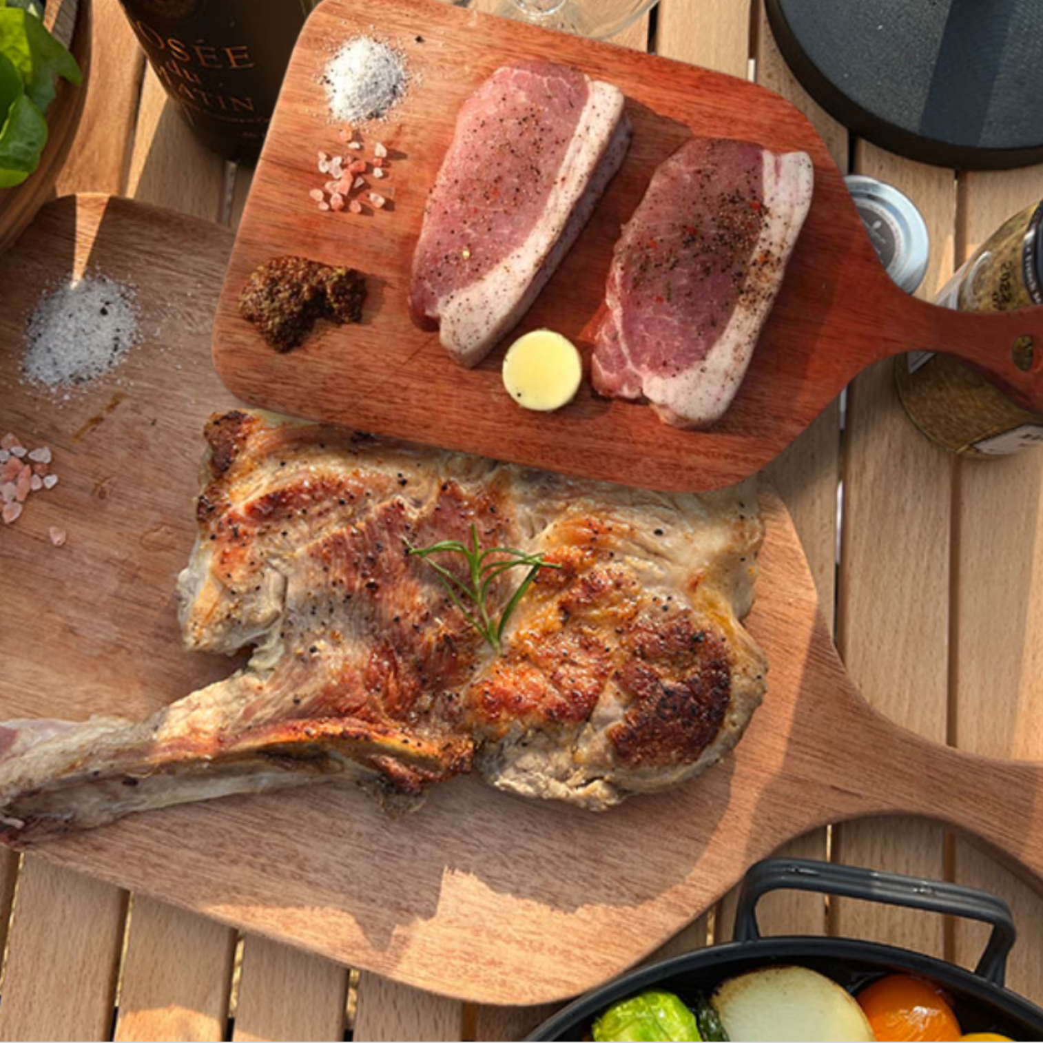 캠핑용고기 캠핑 바베큐고기 숙성 돼지고기 등심 스테이크