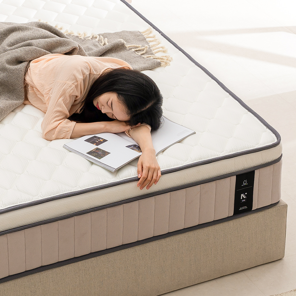 [웰퍼니쳐] 베어 단단한 포켓스프링 탄탄한 필로우탑 매트리스 25cm, SS(슈퍼싱글), 미디엄