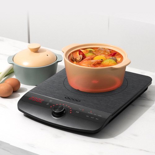 [유해 가스없는 주방] 오쿠 휴대용 1구 프리미엄 인덕션 OCC-IH500H 강력한 화력