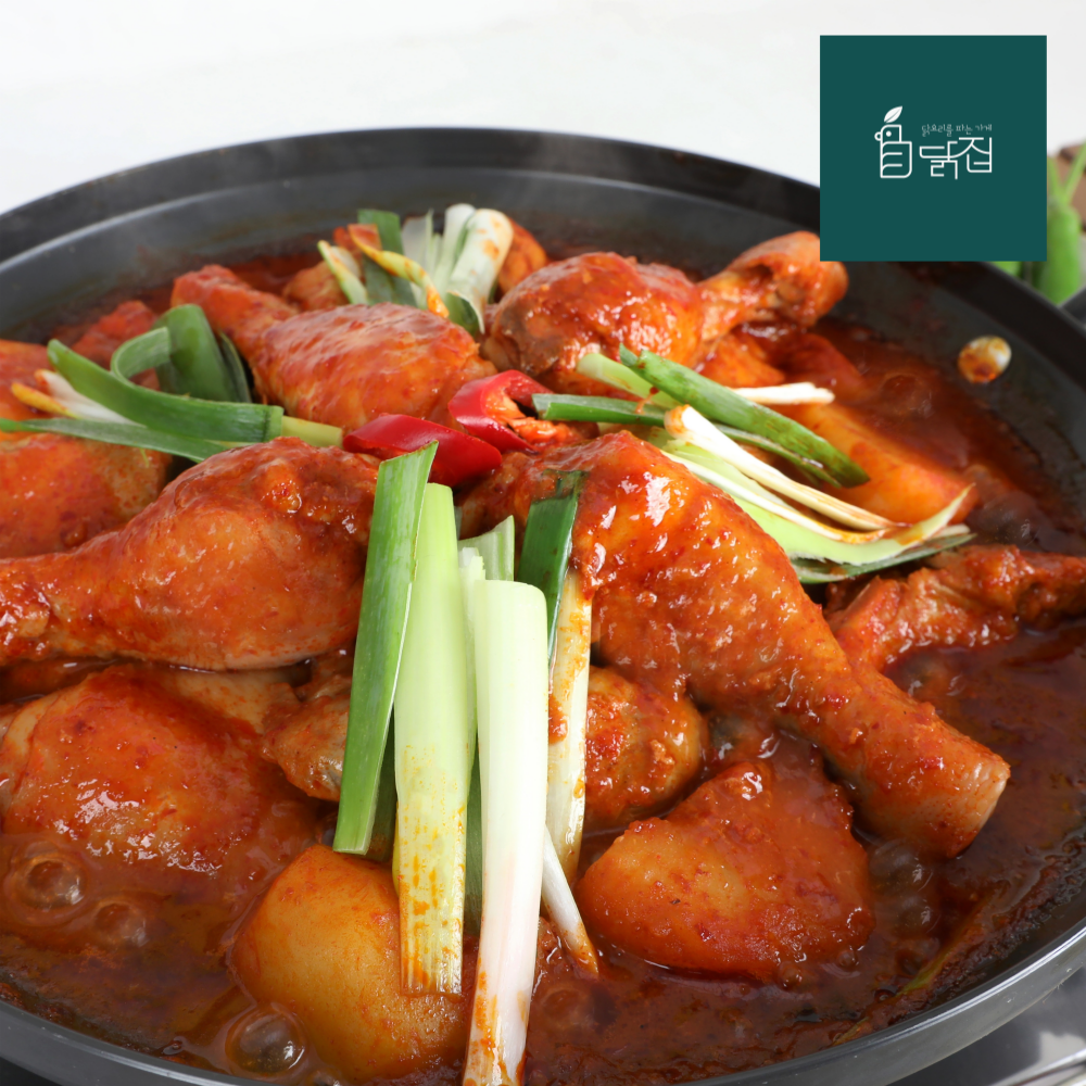 닭한마리에 닭다리4개 사다리닭볶음탕 닭도리탕 한식 캠핑 밀키트 2인분 1.15kg : 닭집