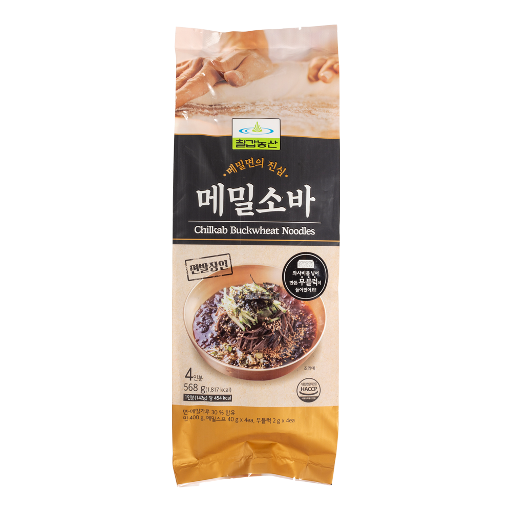칠갑농산 면발장인 메밀소바 568g (4인분) - 상품 이미지