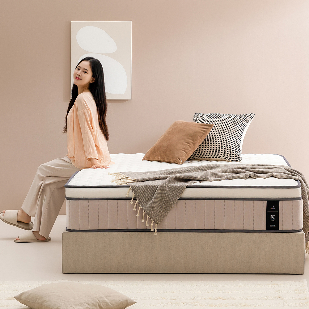 [웰퍼니쳐] 베어 단단한 포켓스프링 탄탄한 필로우탑 매트리스 25cm, K(킹), 미디엄