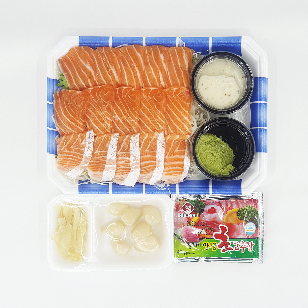 [강북구·도봉구 배달] 부드러운 연어회 1인분 [수유전통 시장안참치] : 동네시장 장보기