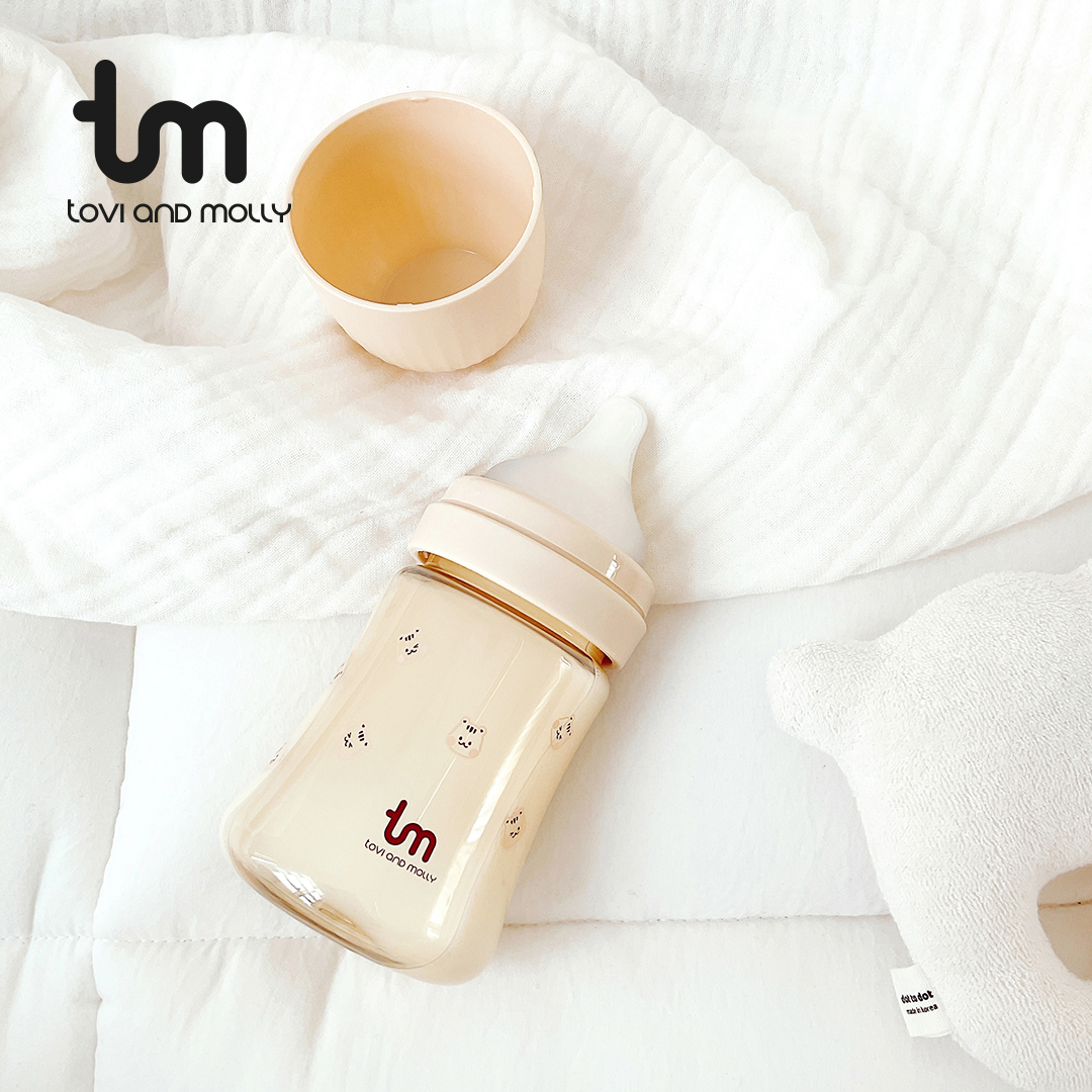 [토비앤몰리] 신생아 아기 배앓이 싱글 젖병 돗람이 바닐라 180ml 280ml - 상세 이미지 4