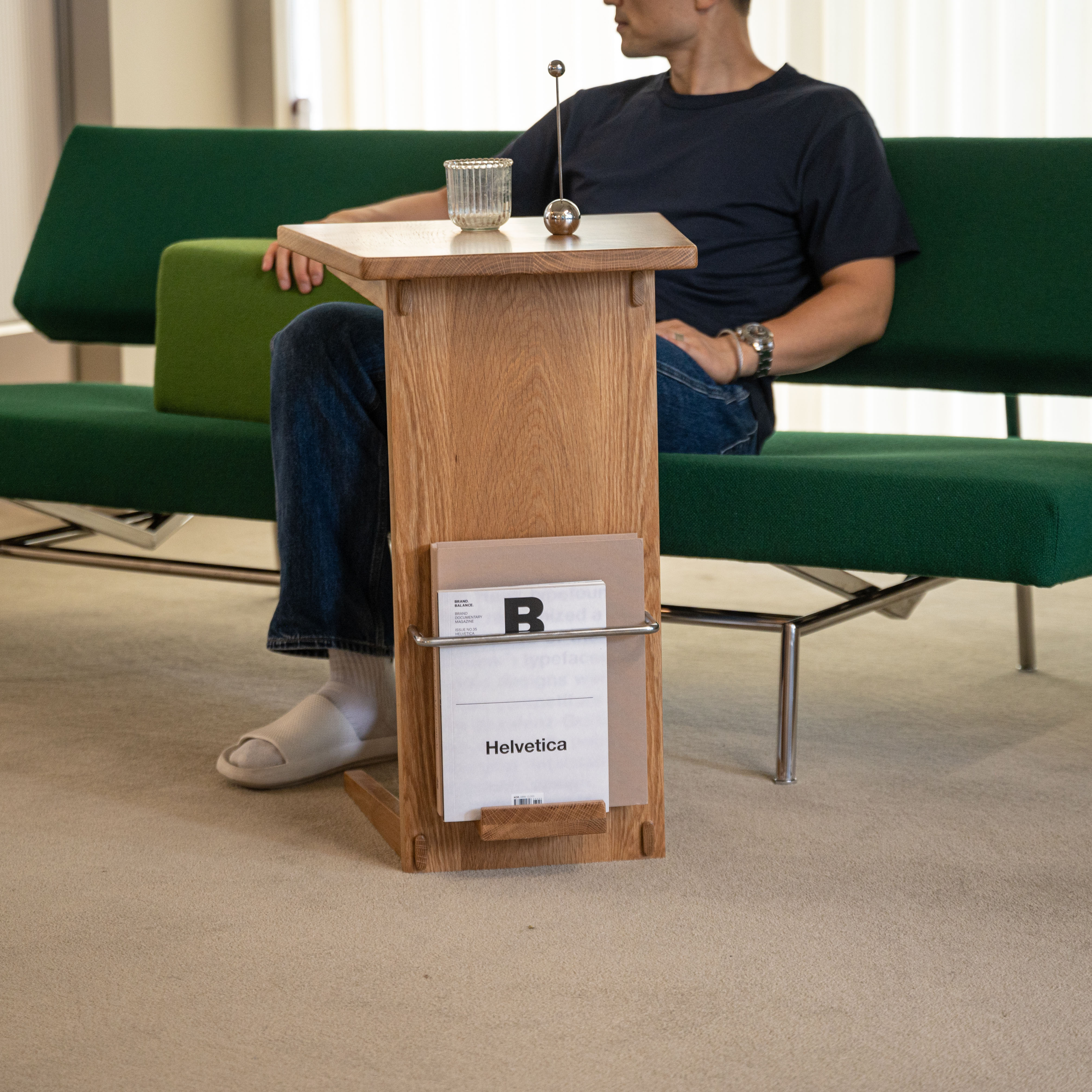 [우드/식탁용]   CH14 소파테이블 오크원목테이블 원목체어스툴