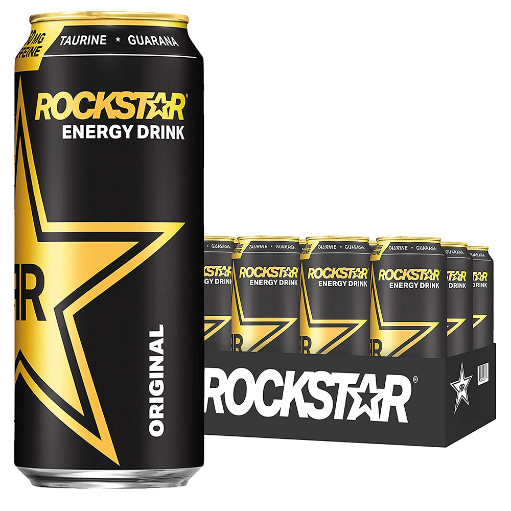 Rockstar Energy Drink Original 락스타 에너지 드링크 오리지널 16oz(473ml) 12팩 - 상품 이미지