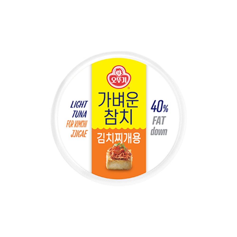 오뚜기 LIGHT&JOY 가벼운 참치 김치찌개용, 135g, 4개 - 상품 이미지