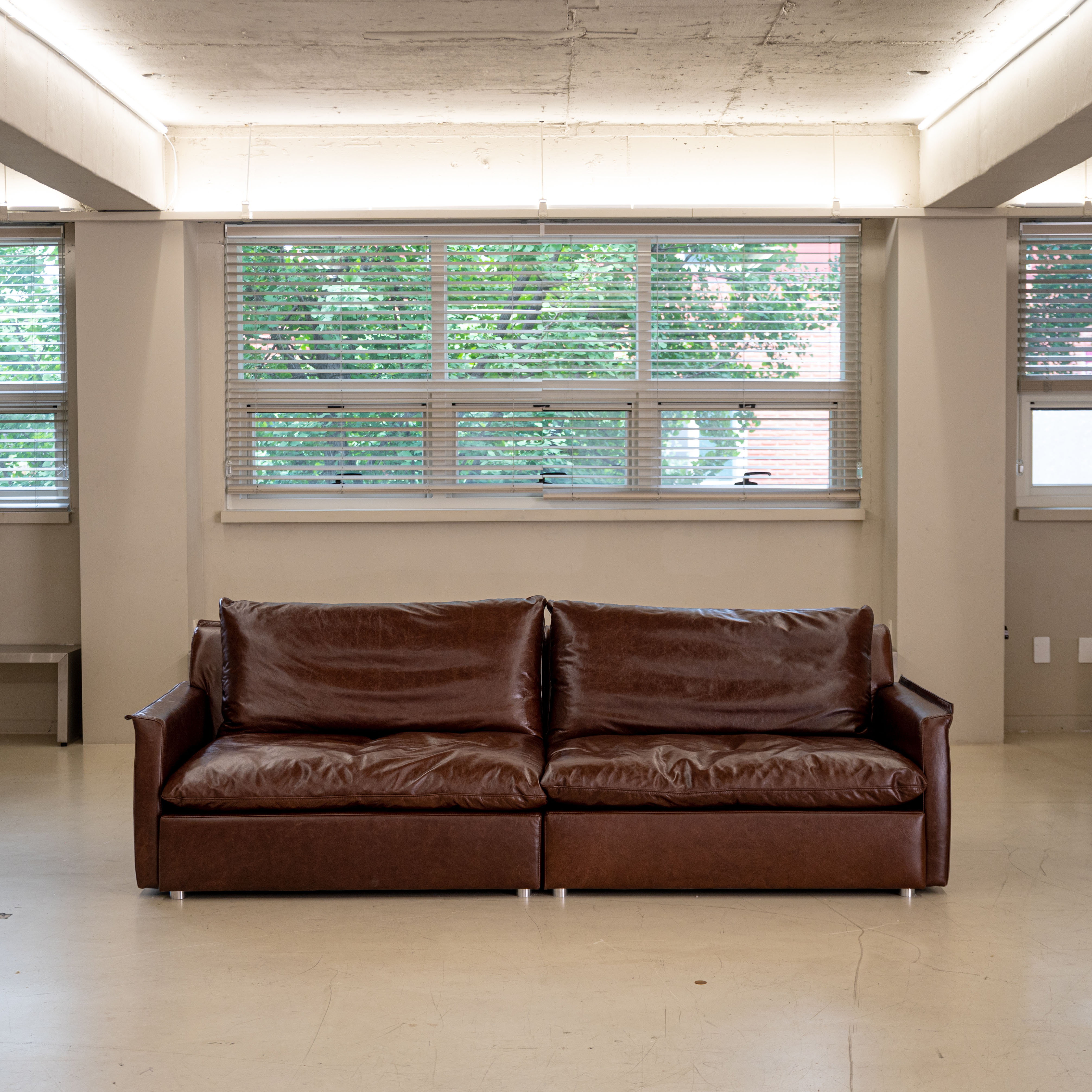 가죽소파 감탄구스 이태리 내추럴 통가죽 천연면피 모듈소파 전체가죽 PH10 빈티지 블랙 브라운