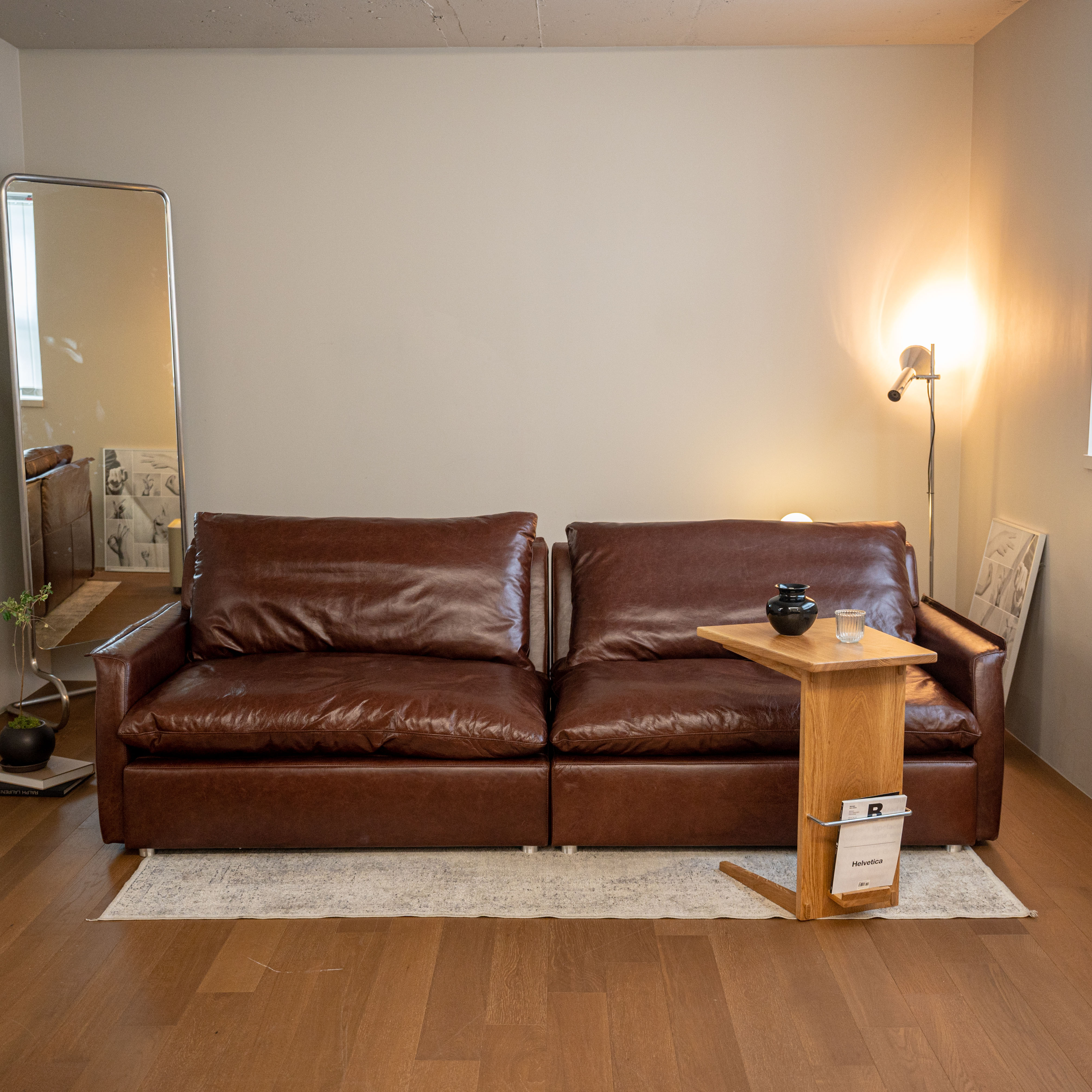 [우드/식탁용]   CH14 소파테이블 오크원목테이블 원목체어스툴