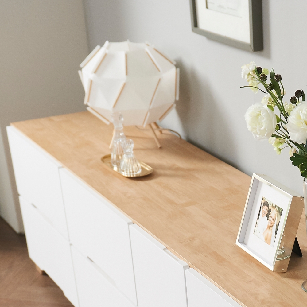 라미 아기옷서랍장 낮은 2단 와이드 슬림 서랍장 1000