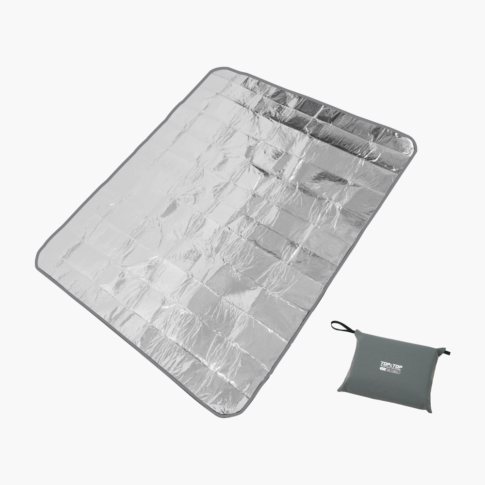 탑앤탑 써모 블랭킷 수납가방 포함 휴대용 캠핑 은박매트 등산 단열 돗자리 M