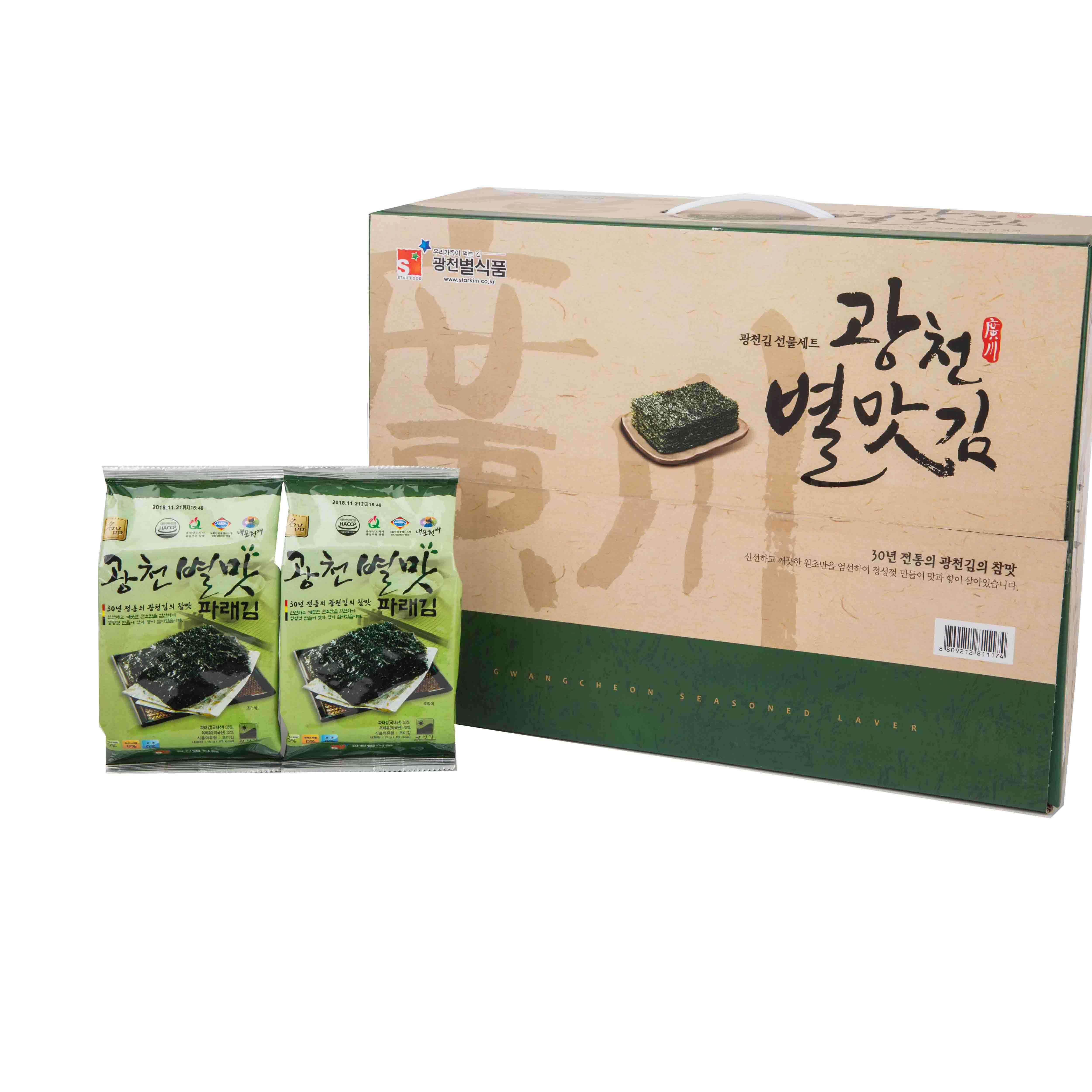 광천 별맛김 식탁김 파래조미김 15g x 24봉 이미지 2
