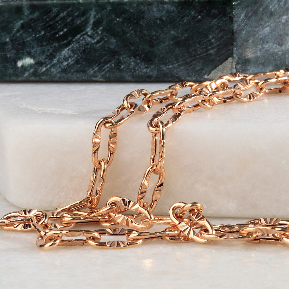 할로우 커팅 볼륨 클립 체인 목걸이 줄 18k 레이어드 30대 여자 생일 선물 - 상세 이미지 4