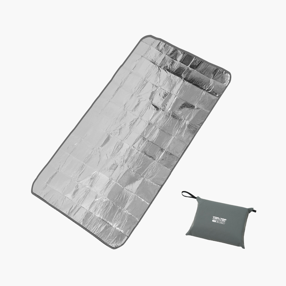 탑앤탑 써모 블랭킷 수납가방 포함 휴대용 캠핑 은박매트 등산 단열 돗자리 M