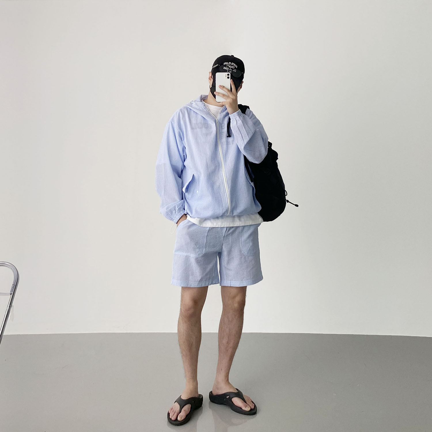 체크아노락 여름아노락세트 아노락셋업 - 상세 이미지 2