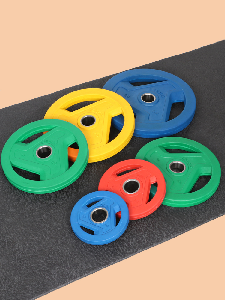 베스코 3홀 칼라 중량원판 115kg SET 바벨 헬스 - 메인 이미지