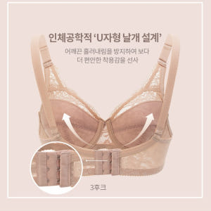 큰가슴 와이어 미니마이저 보정 브라 처짐방지 가슴작아보이는 브라 착용 후기 | 사이즈/핏 총정리 - 상품 이미지 4
