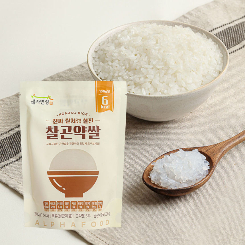 [냄새제로 자연정 찰 곤약쌀 찰곤약쌀 200g, 30개 사진 3
