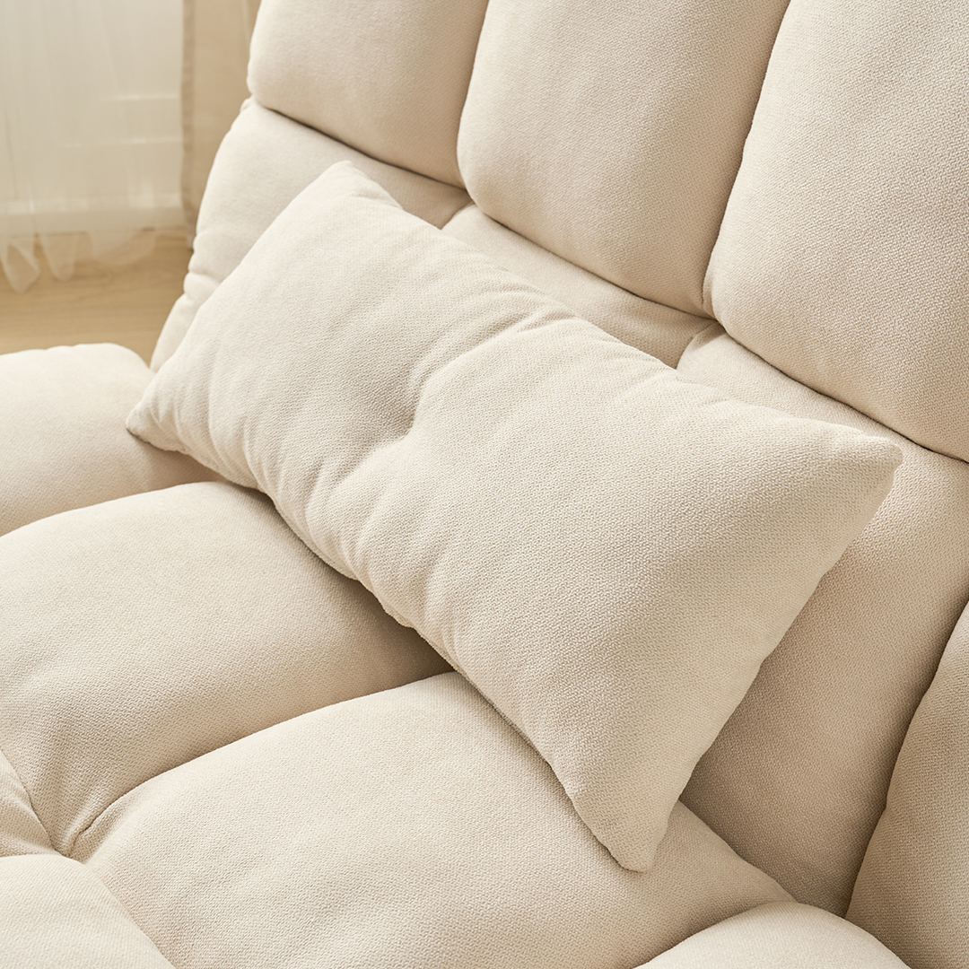 수오 구름 생활발수 패브릭 접이식 소파베드 1인용