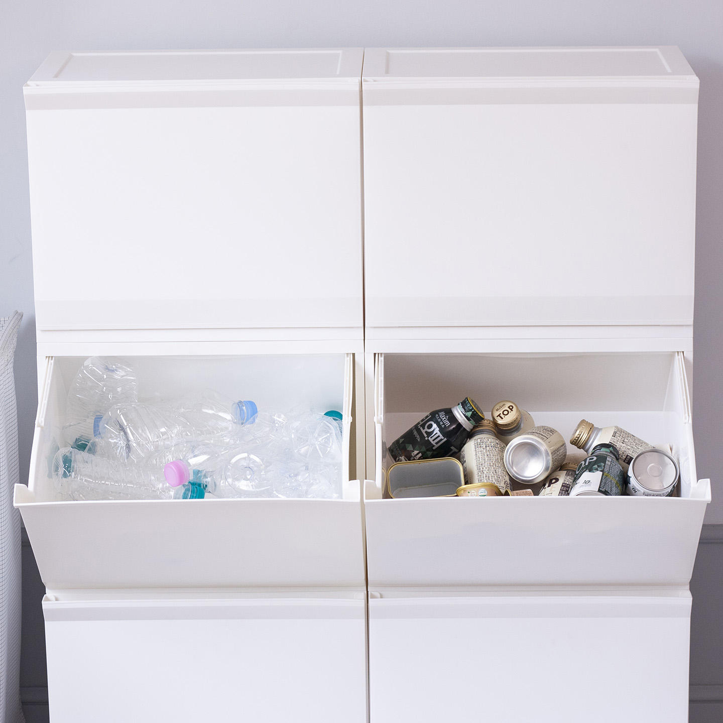 와이드 재활용 분리수거함 수거통 1단 30리터 대용량 쓰레기통 대형바구니 3단 가정용 학교