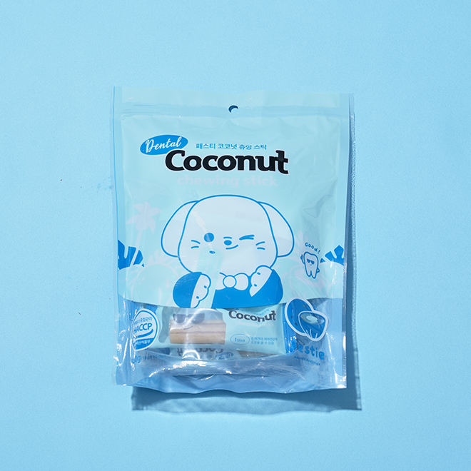 코코넛 츄잉스틱 강아지 덴탈껌 강아지 입냄새 삭제껌 간식 가수분해 알러지 치석 제거 양치 이미지 6