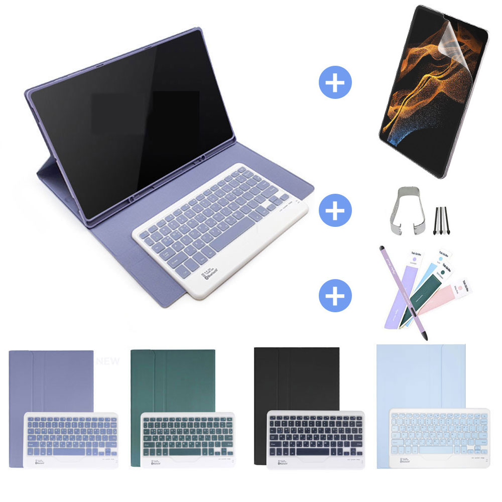 삼성 갤럭시탭 S8 울트라 콤비 S펜수납 블루투스 키보드 북커버 케이스 14.6인치 SM-X900 X906