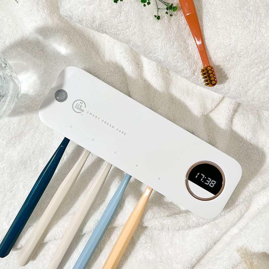 칫솔살균기 가정용 휴대용 무선 UV 충전식 벽걸이형 소독기 크리썸