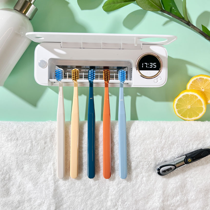 칫솔살균기 가정용 휴대용 무선 UV 충전식 벽걸이형 소독기 크리썸