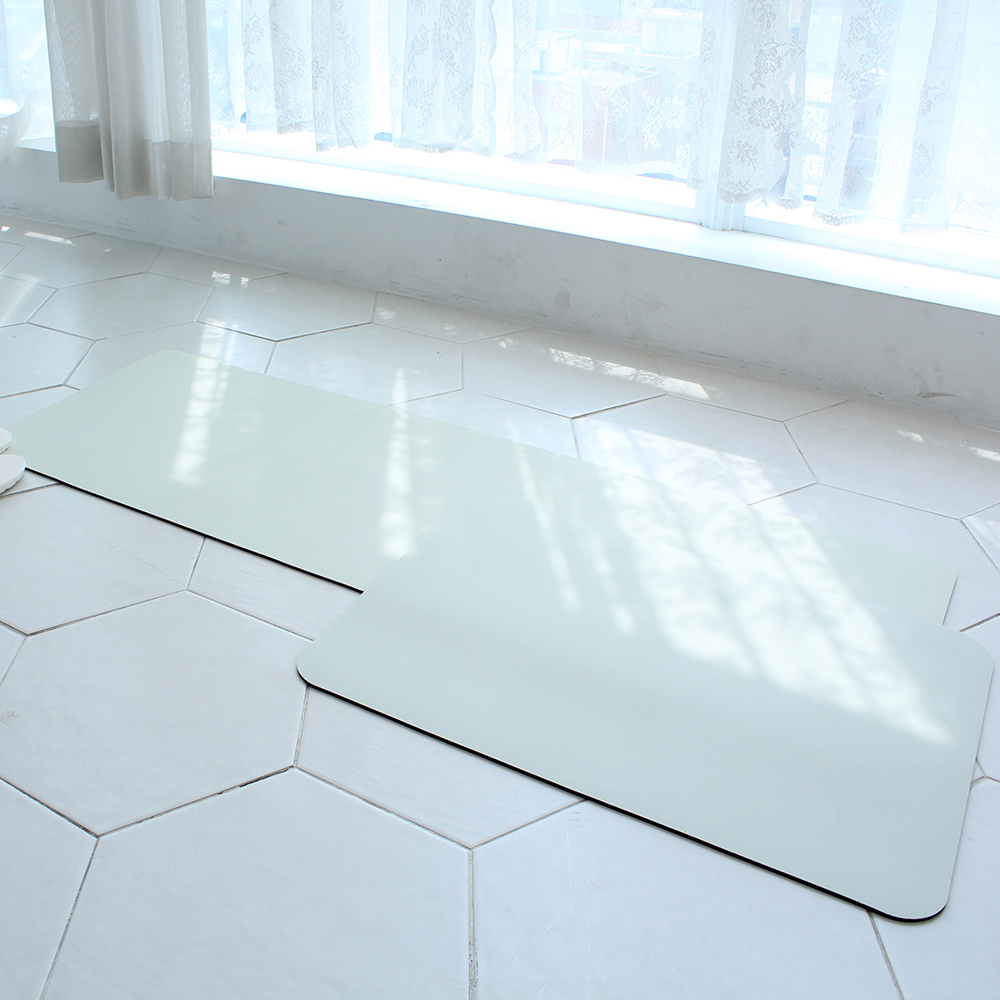 포시엘라 빨아쓰는 규조토 발매트 욕실 주방 싱크대 매트 욕실+주방 세트